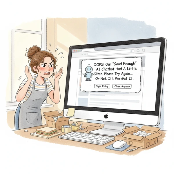 Visual guide: The danger of 'good enough' AI - AI blog mistakes e-commerce 2026