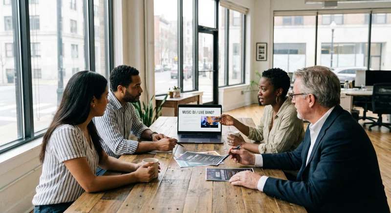 Visual guide: Diversitate muzicală și programe tematice unice - trupa live vs dj nunta