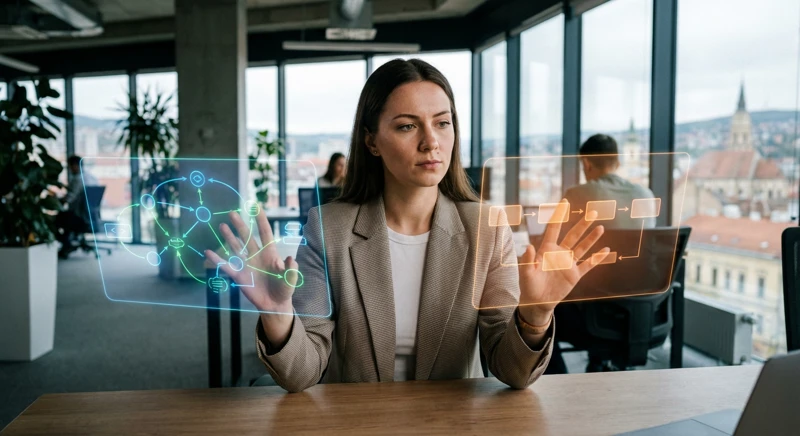 Illustration: What makes AI agents and rule-based automation different? - AI agents for business