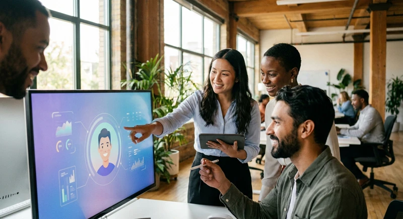Visual guide: AI analyzing data to generate optimized product titles and descriptions